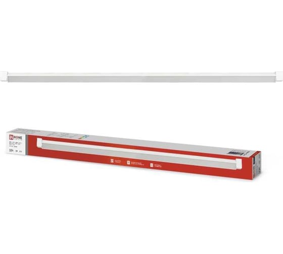 Трековый линейный светодиодный светильник IN HOME ltr-01r-tl 5040w 50вт, 4000к, 870мм, 120гр, белый, серии top-line 4690612045627