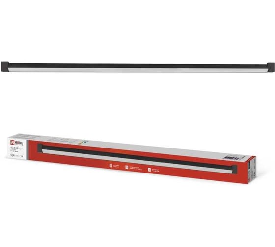 Трековый линейный светодиодный светильник IN HOME ltr-01r-tl 5040b 50вт, 4000к, 870мм, 120гр, черный, серии top-line 4690612045634 1