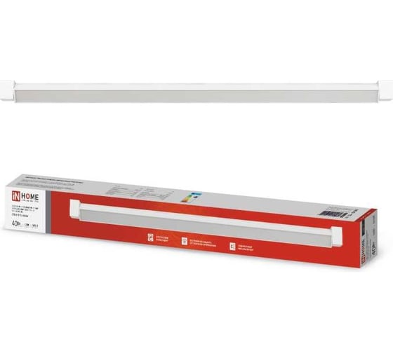 Трековый линейный светодиодный светильник IN HOME ltr-01r-tl 4040w 40вт, 4000к, 605мм, 120гр, белый, серии top-line 4690612045580