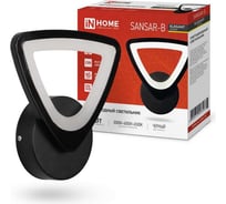 Светодиодный светильник IN HOMEelegant sansar-b 15вт, 230в, 3000-6500k, 1200лм, step color черный 4690612043203