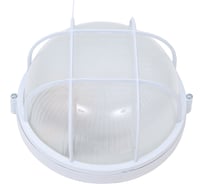 Светильник для ламп накаливания и компактных люминесцентных ламп LightStandart Round WP 60 01 01 IP54, круглый, 60Вт, белый с решеткой (НБП 03-60-002 УХЛ1) IT8005
