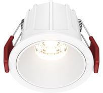 Встраиваемый светильник MAYTONI alfa led led 10w алюминий и пластик белый DL043-01-10W3K-D-RD-W