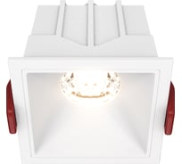 Встраиваемый светильник MAYTONI alfa led led 10w алюминий и пластик белый DL043-01-10W3K-D-SQ-W