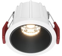 Встраиваемый светильник MAYTONI alfa led led 10w алюминий и пластик бело-черный DL043-01-10W3K-D-RD-WB