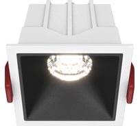 Встраиваемый светильник MAYTONI alfa led led 10w алюминий и пластик бело-черный DL043-01-10W4K-SQ-WB