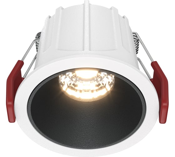 Встраиваемый светильник MAYTONI alfa led led 10w алюминий и пластик бело-черный DL043-01-10W3K-RD-WB 1