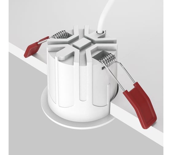 Встраиваемый светильник MAYTONI alfa led led 10w алюминий и пластик бело-черный DL043-01-10W4K-RD-WB