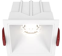 Встраиваемый светильник MAYTONI alfa led led 10w алюминий и пластик белый DL043-01-10W4K-D-SQ-W