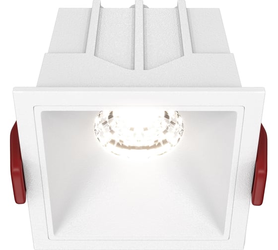 Встраиваемый светильник MAYTONI alfa led led 10w алюминий и пластик белый DL043-01-10W4K-D-SQ-W 1