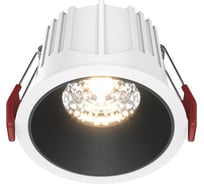 Встраиваемый светильник MAYTONI alfa led led 15w алюминий и пластик бело-черный DL043-01-15W3K-RD-WB