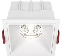 Встраиваемый светильник MAYTONI alfa led led 15w алюминий и пластик белый DL043-01-15W4K-SQ-W