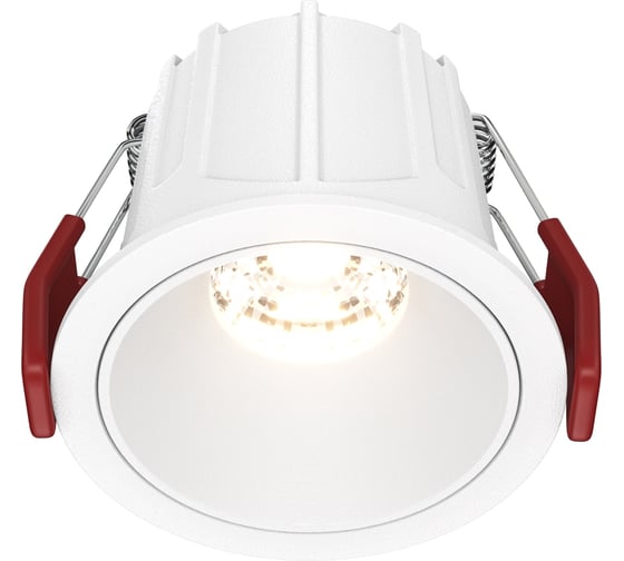 Встраиваемый светильник MAYTONI alfa led led 10w алюминий и пластик белый DL043-01-10W3K-RD-W