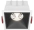Встраиваемый светильник MAYTONI alfa led led 15w алюминий и пластик бело-черный DL043-01-15W4K-D-SQ-WB 1