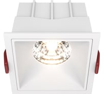 Встраиваемый светильник MAYTONI alfa led led 15w алюминий и пластик белый DL043-01-15W3K-SQ-W