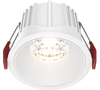 Встраиваемый светильник MAYTONI alfa led led 15w алюминий и пластик белый DL043-01-15W3K-RD-W