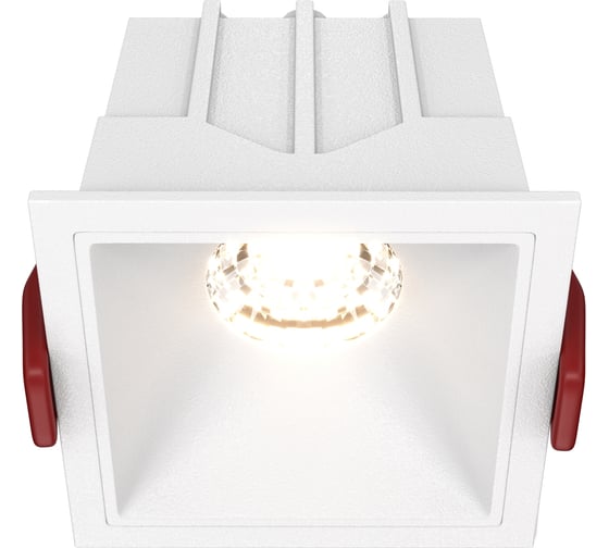 Встраиваемый светильник MAYTONI alfa led led 10w алюминий и пластик белый DL043-01-10W3K-SQ-W 1