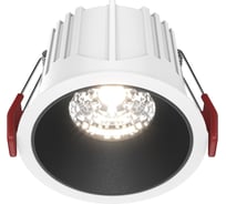Встраиваемый светильник MAYTONI alfa led led 15w алюминий и пластик бело-черный DL043-01-15W4K-RD-WB