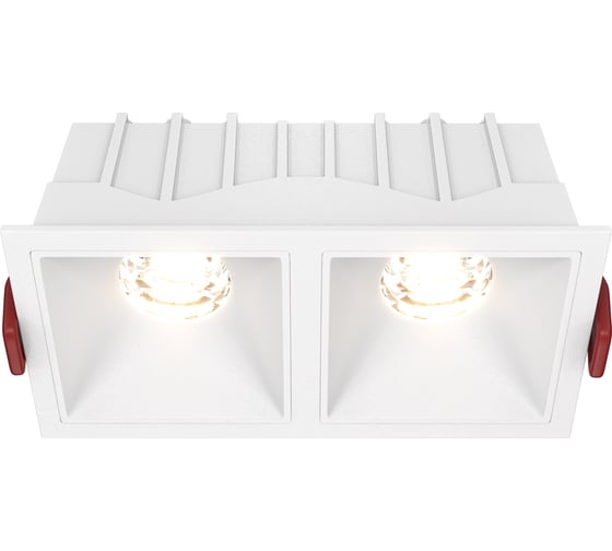 Встраиваемый светильник MAYTONI alfa led led 20w алюминий и пластик белый DL043-02-10W3K-D-SQ-W 1