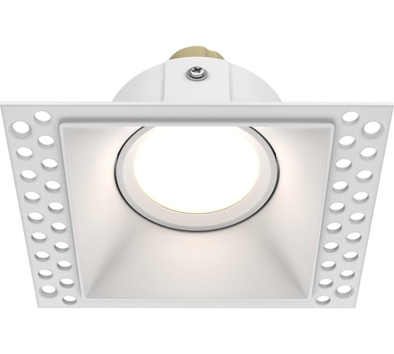 Встраиваемый светильник MAYTONI dot 1хgu10x50w алюминий белый DL042-01-SQ-W
