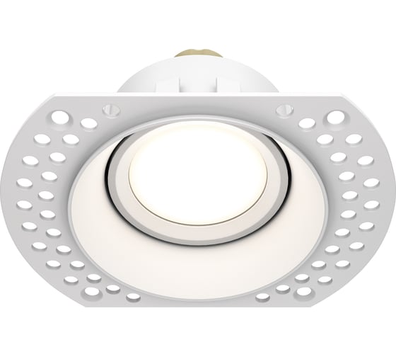 Встраиваемый светильник MAYTONI dot 1хgu10x50w алюминий белый DL042-01-RD-W 1