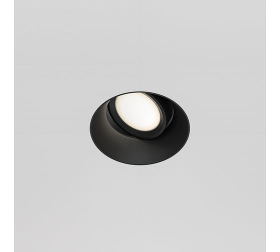 Встраиваемый светильник MAYTONI dot 1хgu10x50w алюминий черный DL042-01-RD-B