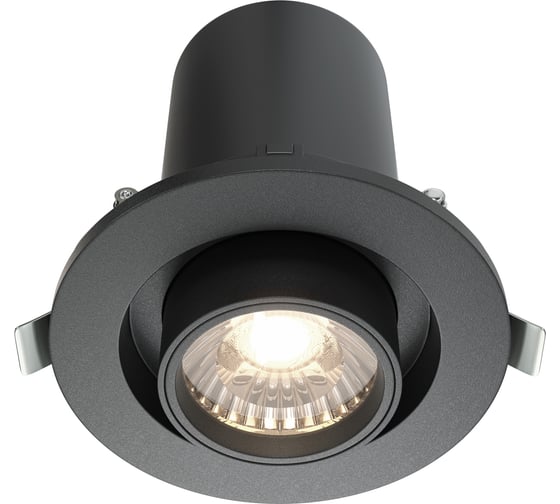 Встраиваемый светильник MAYTONI hidden led 10w алюминий и пластик черный DL045-01-10W4K-B 1