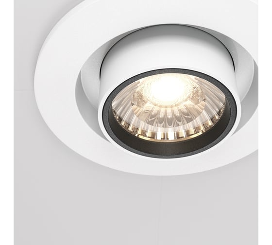 Встраиваемый светильник MAYTONI hidden led 10w алюминий и пластик белый DL045-01-10W4K-W