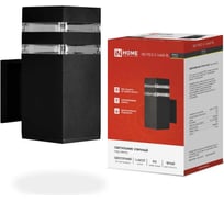 Уличный настенный односторонний cветильник IN HOME нбу polo-s-1xa60-bl-алюм под 1xa60, e27, черный, ip65 4690612045078