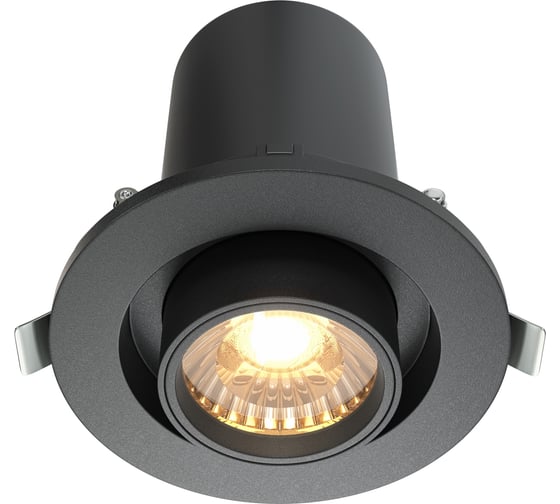 Встраиваемый светильник MAYTONI hidden led 10w алюминий и пластик черный DL045-01-10W3K-B 1