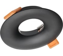 Корпус для точечного светильника GTV AURORA, IP20, круглый, черный OP-AUROKC-00