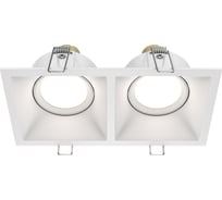 Встраиваемый светильник MAYTONI dot 2хgu10x50w алюминий белый DL029-2-02W