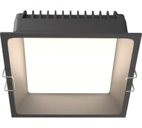 Встраиваемый светильник MAYTONI okno led 18w алюминий и пластик черный DL056-18W3-4-6K-B
