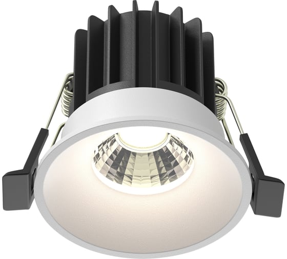 Встраиваемый светильник MAYTONI round led 7w алюминий белый DL058-7W4K-W