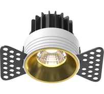 Встраиваемый светильник MAYTONI round led 7w алюминий латунь DL058-7W4K-TRS-BS