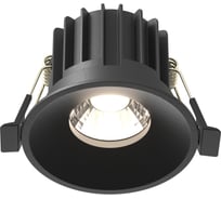 Встраиваемый светильник MAYTONI round led 12w алюминий черный DL058-12W4K-B