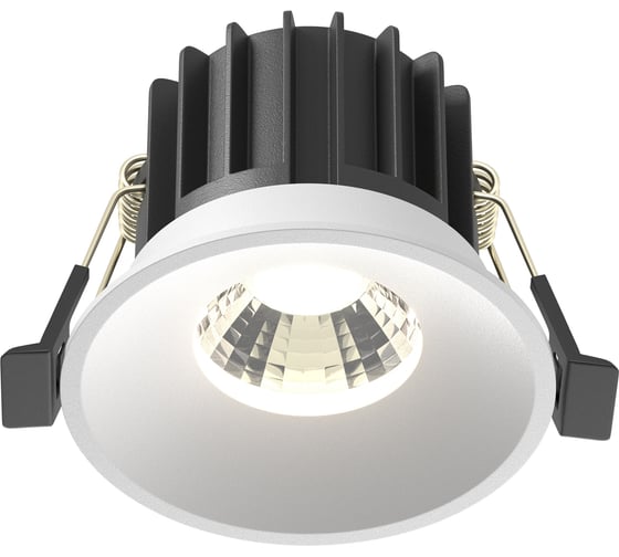 Встраиваемый светильник MAYTONI round led 12w алюминий белый DL058-12W4K-W 1
