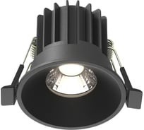 Встраиваемый светильник MAYTONI round led 7w алюминий черный DL058-7W4K-B