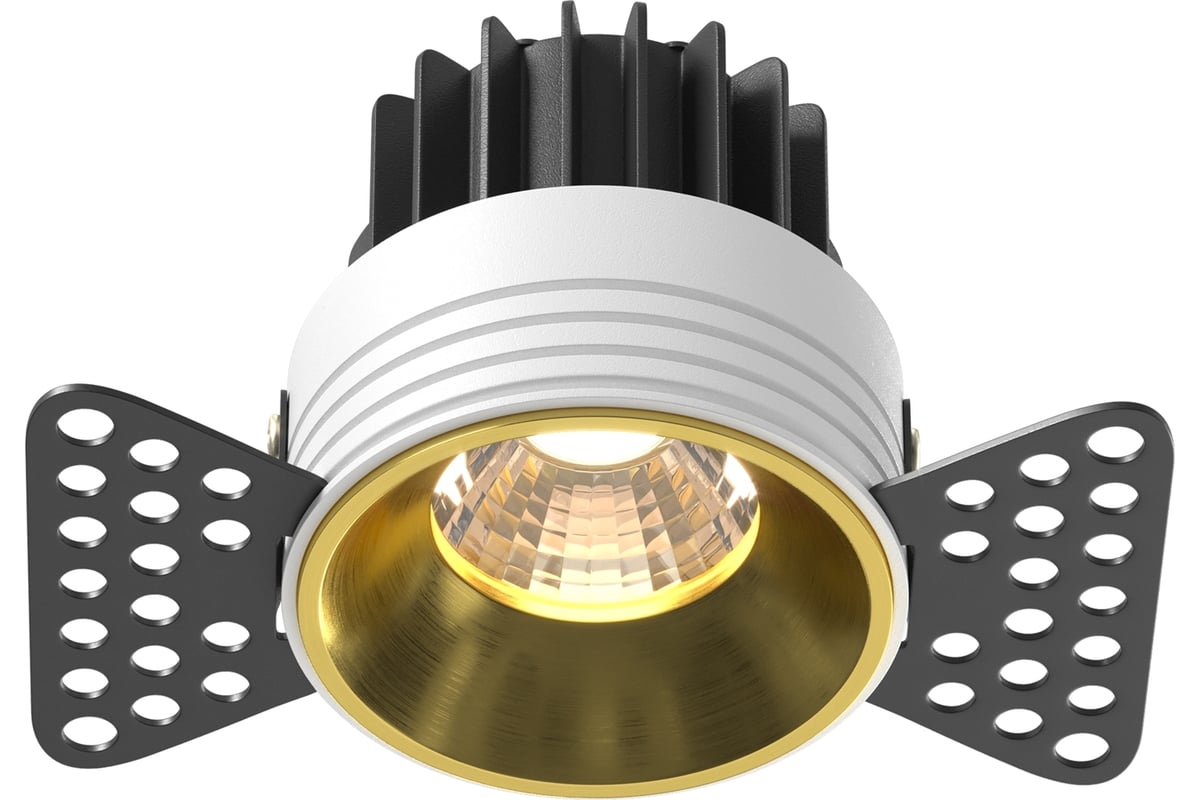 Встраиваемый светильник MAYTONI round led 7w алюминий латунь  DL058-7W3K-TRS-BS - выгодная цена, отзывы, характеристики, фото - купить в  Москве и РФ