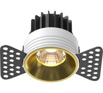 Встраиваемый светильник MAYTONI round led 7w алюминий латунь DL058-7W3K-TRS-BS