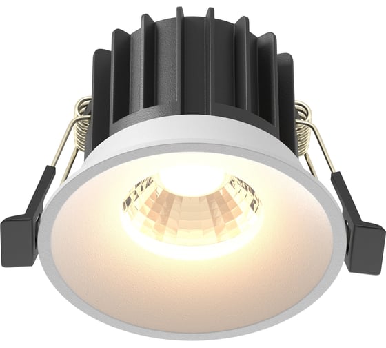 Встраиваемый светильник MAYTONI round led 12w алюминий белый DL058-12W3K-W 1