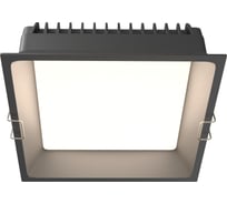 Встраиваемый светильник MAYTONI okno led 24w алюминий и пластик черный DL056-24W3-4-6K-B