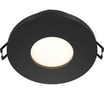 Встраиваемый светильник MAYTONI stark 1хgu10x50w алюминий черный DL083-01-GU10-RD-B