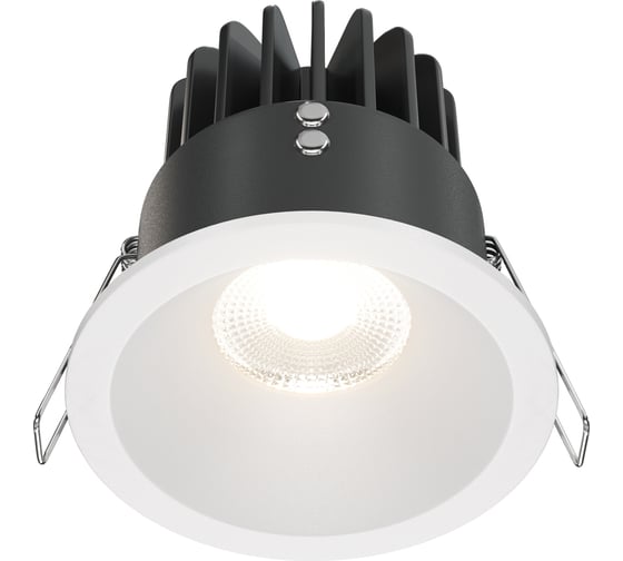 Встраиваемый светильник MAYTONI zoom led 12w алюминий белый DL034-L12W4K-W