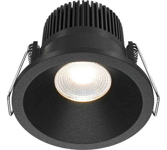 Встраиваемый светильник MAYTONI zoom led 6w алюминий черный DL034-01-06W3K-B