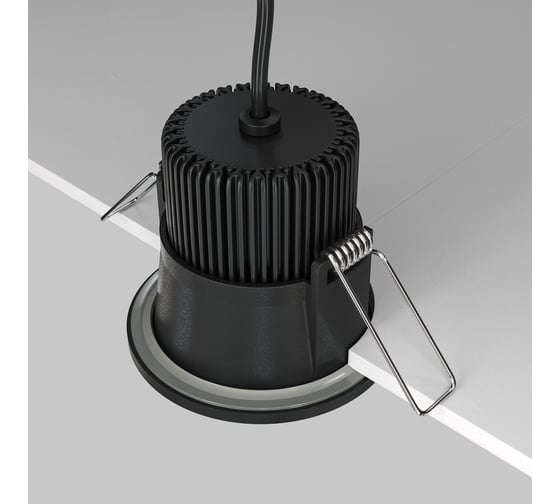 Встраиваемый светильник MAYTONI zoom led 6w алюминий черный DL034-01-06W3K-B