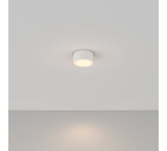 Потолочный светильник MAYTONI zon led 12w алюминий белый C032CL-12W3K-RD-W