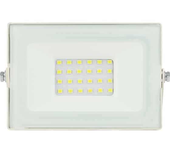 Светодиодный прожектор ЭРА LPR031065K020 20Вт 1600Лм 6500К 122x75x35 белый корпус Б0043570
