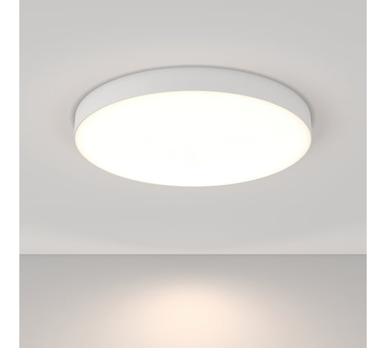 Потолочный светильник MAYTONI zon led 90w алюминий белый C032CL-90W4K-RD-W