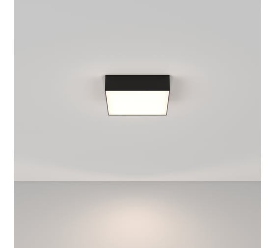 Потолочный светильник MAYTONI zon led 24w алюминий черный C032CL-24W4K-SQ-B