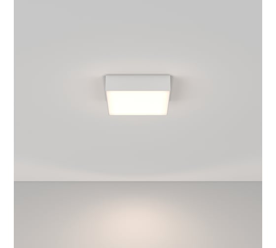 Потолочный светильник MAYTONI zon led 24w алюминий белый C032CL-24W4K-SQ-W